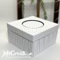 Preview: Box quadratisch mit Einsatz - Graupappezuschnitte zum Workshop